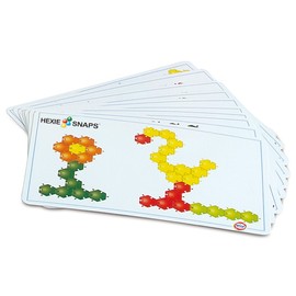 Hexie-Snaps Construction Toy Set with 92 Pieces and Carrying Case, STEM Learning Kit