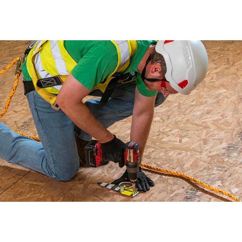 Guardian 00484 Bull Ring Fall Protection Anchor | Zinc-Plated Galvanized