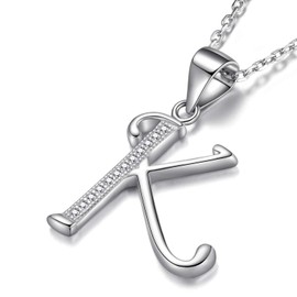 Morella Ladies Necklace Silver, Pendant, 925 Silver Rhodium Plated With Zirconia, White, 45 cm, Silver