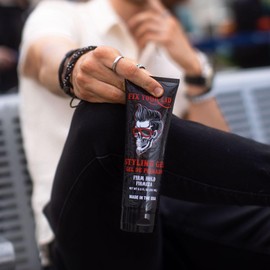 Fix Your Lid Styling Hair Gel with Strong Hold & Natural Shine 8.5 Fl Oz Nourishing Styling Cream Smooths All Hair Types - Non-Flaking Formula