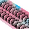 10 Pairs Russian Strip Lashes 6D False Eyelashes Fluffy Natural