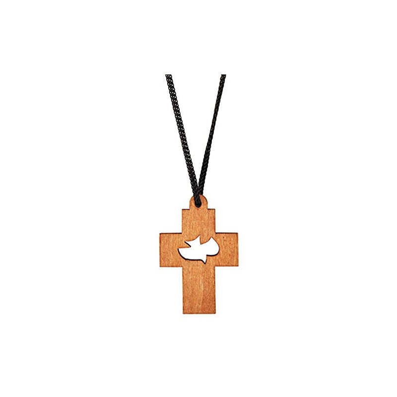 Holy Spirit Dove Cross Confirmation Pendant Necklace