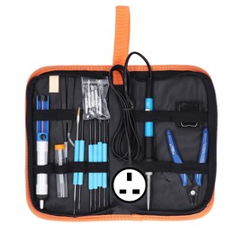 Soldering Iron Kit with Electric Soldering Iron Welding Iron Tips for DIY EnthusiastsUK Plug 220V