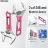 MAXPOWER 200mm/8-Inch Adjustable Spanner, Wide Jaw Large Opening with MAX.