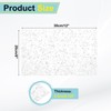 MECCANIXITY 1Pcs White Glitter Acrylic Sheets 1/8" Thickness 12"x8" Transparent