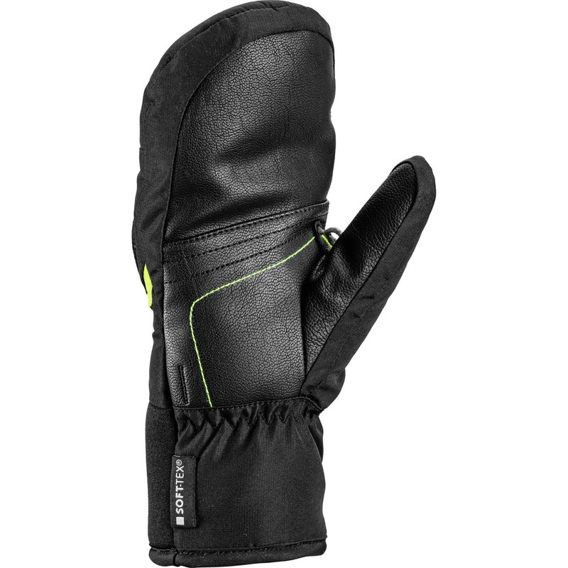 LEKI Children's Griffin 3D Gloves, Black-Yellow, EU 5
