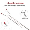 Barbecue Forks,Campfire Sticks,8 Telescopic Roasting Fork with 10 BBQ Skewers