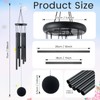 Yahenda 6 Pieces Rustic Wind Chimes for Outside 28 Inch