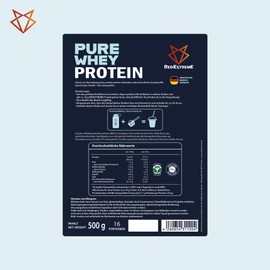 Redextreme Pur Whey Vanille – 100% natürliches Molkeprotein mit Bio Astaxanthin