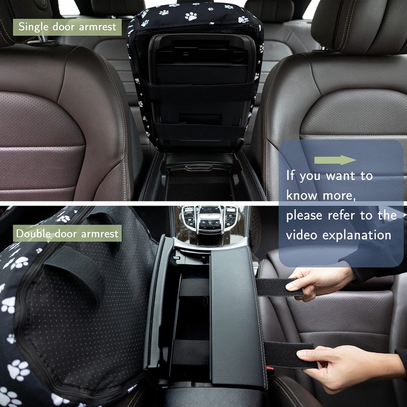 Center Console Dog Car Seat for Medium Dogs, Black