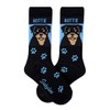 Sabyloo Rottweiler Crew Socks Unisex Blue