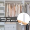 OwnMy 2PCS Closet Rod Brackets Heavy Duty 1 Inch to