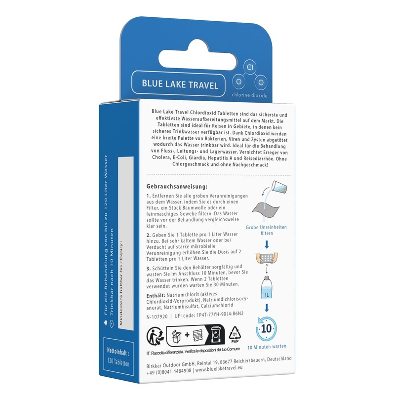 Water Treatment Drinking Water (4 x 30 Tablets) - Water