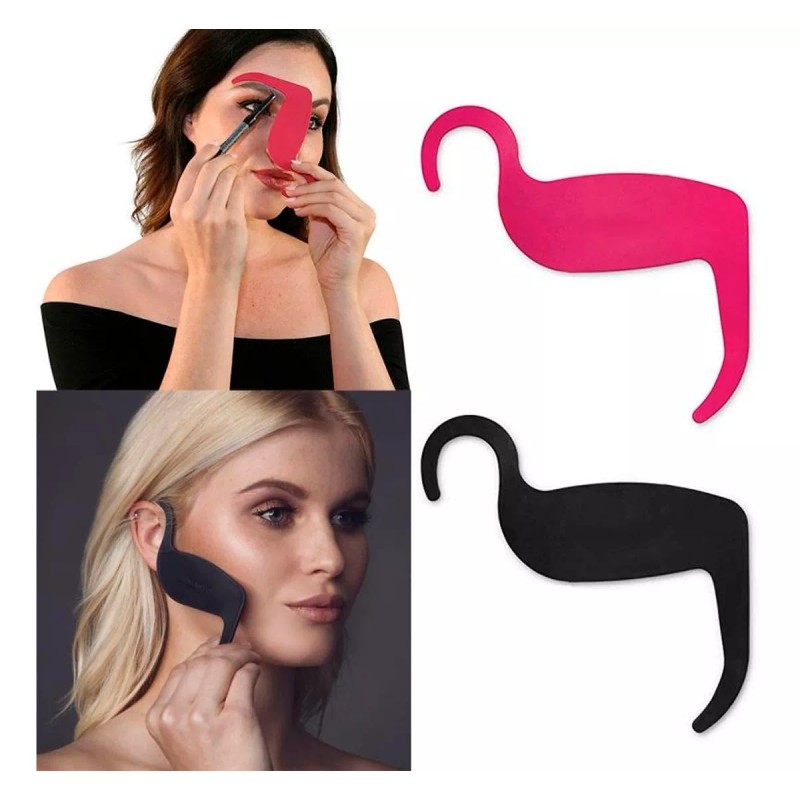 Universo en Linea Plantilla Aplicar Maquillaje Delineado Contorno Cejas