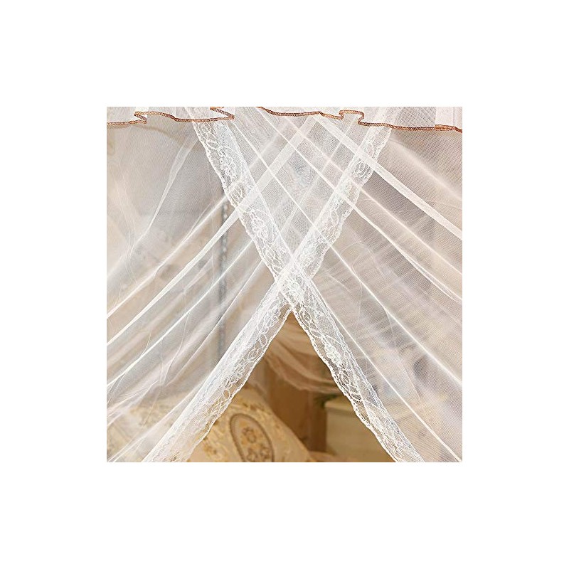 EBTOOLS Mosquito Net 4 Corners Polyester for Single and Double