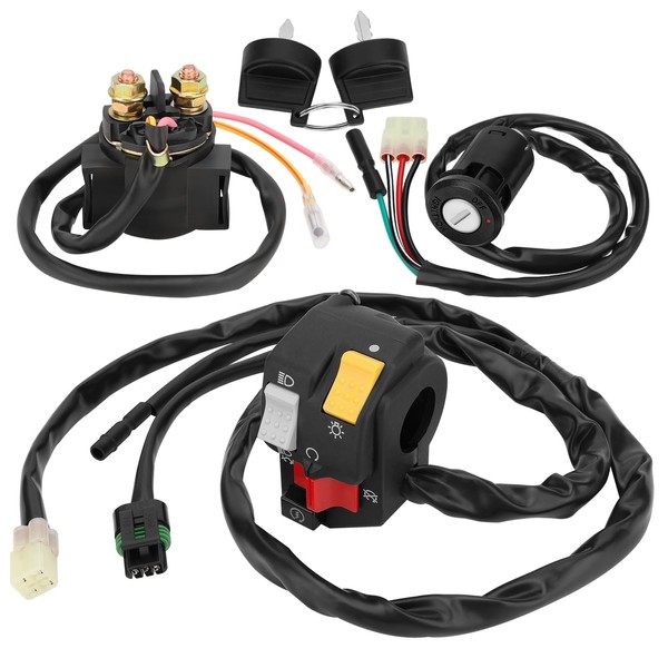 M MATI Handlebar Key Starter Relay Switch Kit for Honda