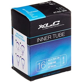 XLC Bicycle Tube 16 x1.75/2.125 47/62-305 AV 33 mm, 2508160200