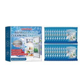 Jakehoe Refrigerator Cleaning Sheet Refrigerator Microwave Oven To Remove Oil And Odor Multi-Purpose Cleaning Sheet - Colour: 1pcs