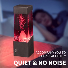 YAKii Volcano Lava Lamp,USB Powered Night Sleep Light,Quiet Design, Room Office Decor Relax Mood Lighting, Unique Birthday Christmas Gift for Boys and Girls