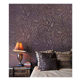 Paisley Allover Wall Stencil – Wall Painting Stencils for Easy Room Makeover – Large Stencil for Painting Walls – Stenciling Instead of Wallpaper Stencils for Walls