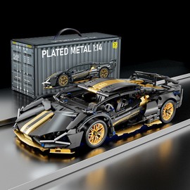 Technic Sport Car Building Blocks Set, 918 PCS Super Sports Car Building Kit, 1:14 Racing Sports Collectible Model Supercar Brick Set, Vehicle Construction Toys Gift for Adults and Teens（FKP）