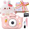 [Gift Wrapping Available] [64GB Included Pouch Set] Rabbit Kids Camera