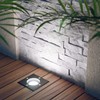 ledscom.de Recessed Floor Light RELI for Outdoor use, IP67, Black,