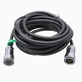 HangTon 7 Pin Cable for Aputure LS 1200d Pro, 600c Pro II, 600c Pro LED Video Light Head and Control Box Connection, Waterproof 7-pin Male to Female 5m