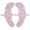 Fluffy Rich L-130064 Toilet Seat Mat, Dot, Pink