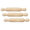 Dollhouse 3 Rolling Pins Miniature Baking Kitchen Accessory 1:12 Scale