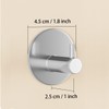 Miliocry 6 Packs Bathroom Towel Hooks, Adhesive Hooks Heavy Duty