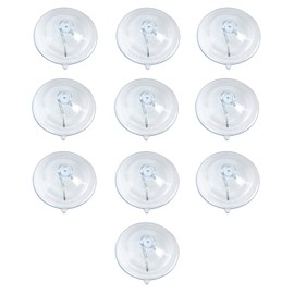 I13 Grab Sale Pack of 10 Suction Cup Hooks 40mm Reusable Heavy Duty Wreath Suction Cups Hanger with Metal Hooks for Front Door Window Shower