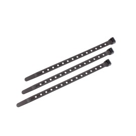 Southwire 58298840 8-Inch Heavy Duty Cable Ties, Strong 50 lb Test, Universal Easy Zip, Black (Pack of 15)