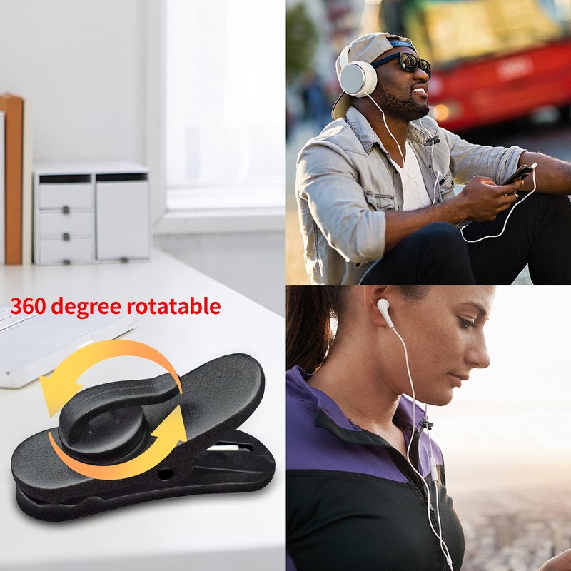 Lapel Mic Clip on Shirt Microphone Metal Tie and Plastic