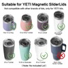 4Pack Magnetic Slider Replacement Block Compatible with YETI Rambler 10