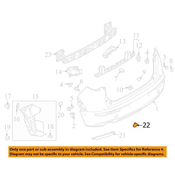 MAZDA OEM 20-25 CX-30 Rear Bumper Bumper Components-Tow Eye Cap