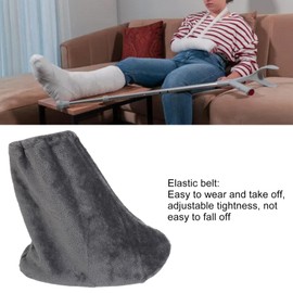 Plaster Socks, Cast Sock Cover for Foot, Warm Plaster Stocking, Warm Plaster Stocking Made of Flannel, Adjustable, Washable, Protective Plaster Sock Cover for Cold Weather