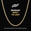GLD Rope Chain Necklace for Men and Women - 14K