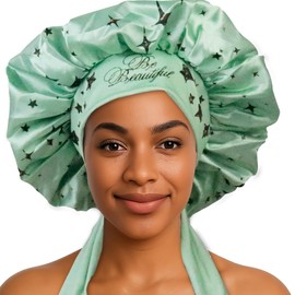 Discover premium double layer silk satin sleeping bonnets designed for hair protection, moisture retention, and all-night comfort. Keep your hair healthy and frizz-free-army green