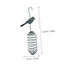 ORFOFE 2pcs Bird Feeder Hanging Pendant Metal Suet Cage Birds