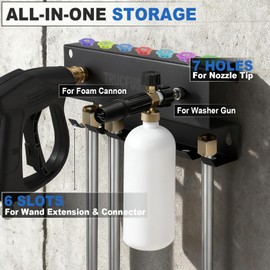 Foam Cannon Holder Mount Pressure Washer Gun Holder Wall Mount Tool Storage