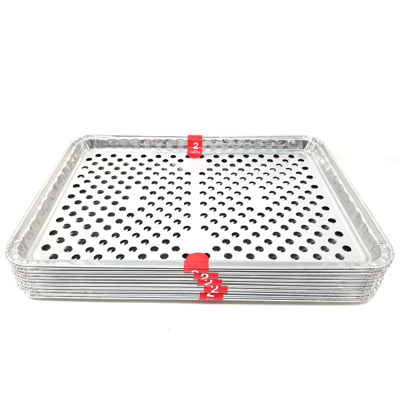 Foil Disposable Grill Topper Trays, 2-ct. Packs - 15 1/2