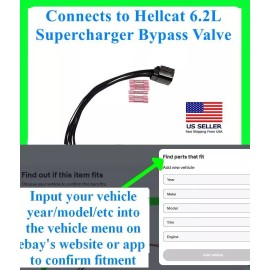 Custom Kit fits Dodge Hellcat 6.2L Supercharger Bypass Valve Connector Plug Wiring Pigtail