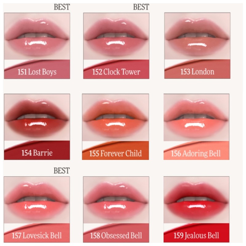 DINTO Pearl-kissed Plumping Lip Glace 4ml, Color:157 Lovesick Bell