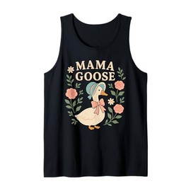 Mama Goose Silly Coquette Floral Vintage Mother's Day Tank Top