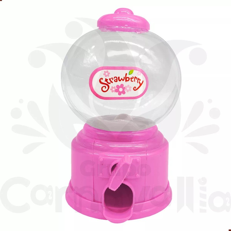 Grupo Carnavallia Mini Chiclera Bola Maquina Dispensadora Alcancía 15cm