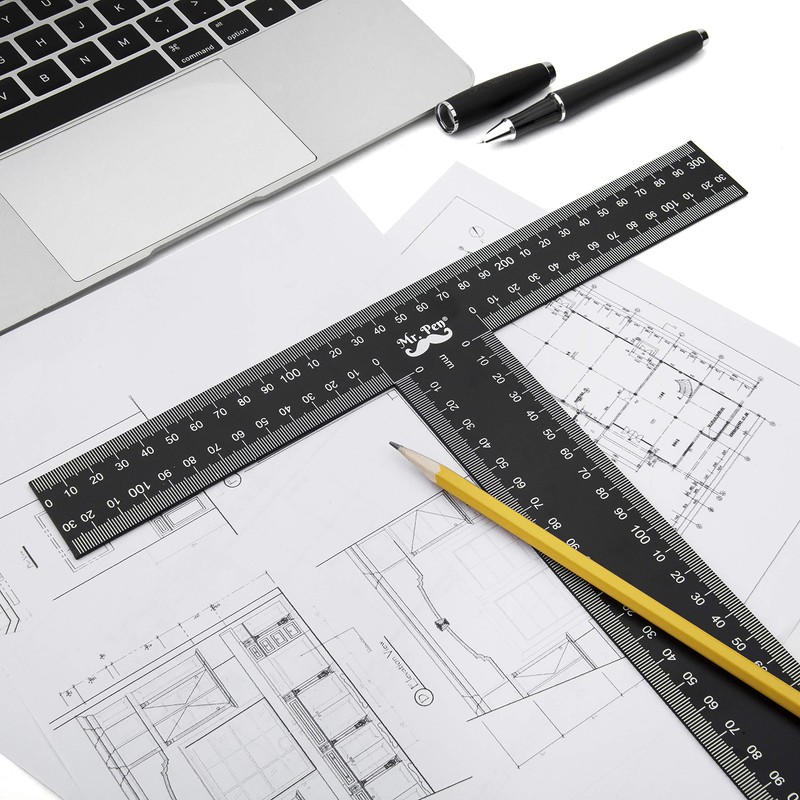Mr. Pen - T Square, T Ruler, 45 cm, Metal,