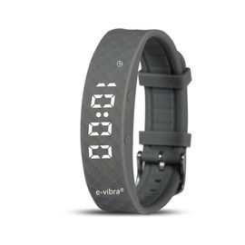 e-vibra Potty Training Watch - Rechargeable Silent Vibrating Alarm Wristband - Medical Reminder Watch - with Timer and 15 Daily Alarms (Grey - Small)