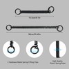 SHININGEYES ID Card Badge Holder Key Chain Plastic Spring Rope