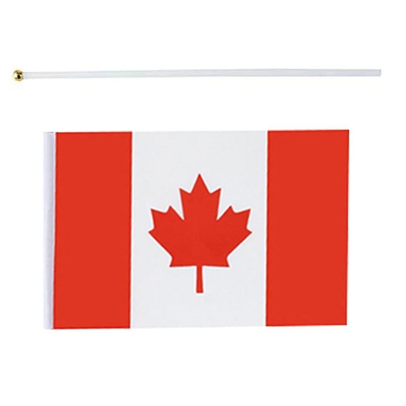 Canada Flag Canadian Flag, Small Mini Handheld Canada Flags on